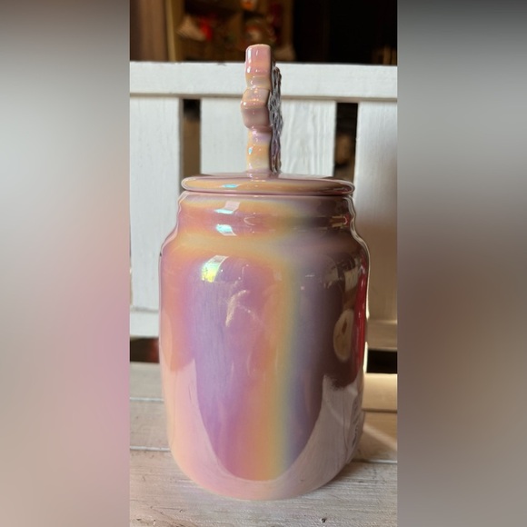 Rae Dunn Iridescent Pink LET IT SNOW Baby Canister - Picture 5 of 5